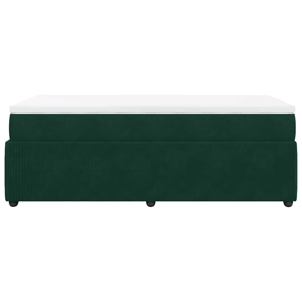Sommier à lattes de lit avec matelas Vert foncé 90x200 cm - XIOS
