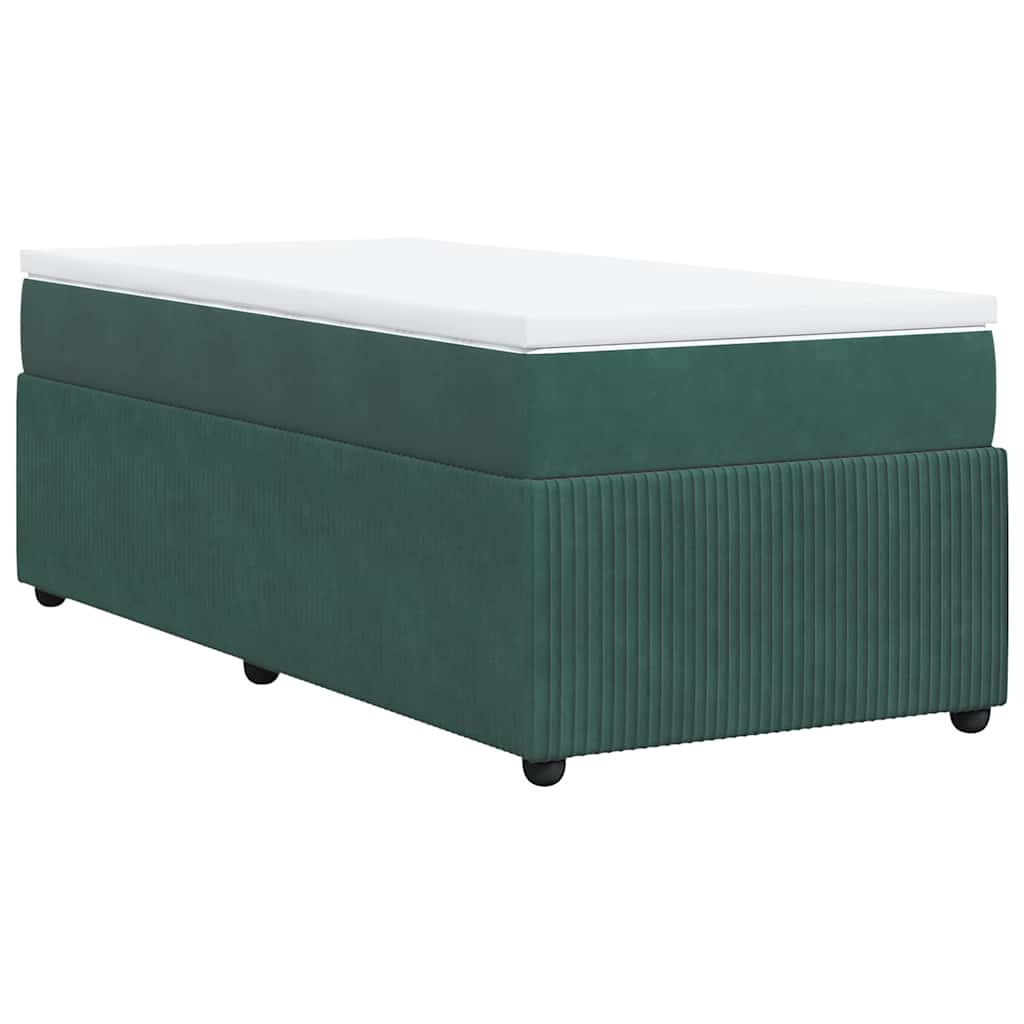 Sommier à lattes de lit avec matelas Vert foncé 90x200 cm - XIOS
