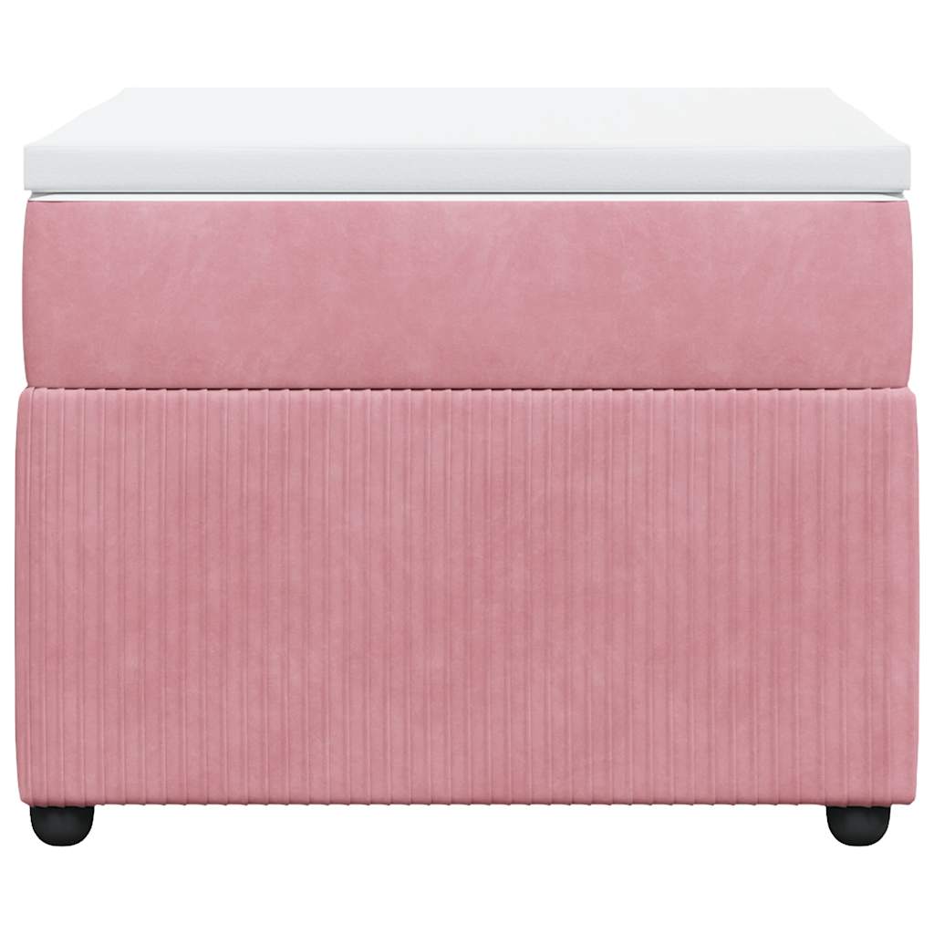 Sommier à lattes de lit avec matelas Rose 90x200 cm Velours - XIOS