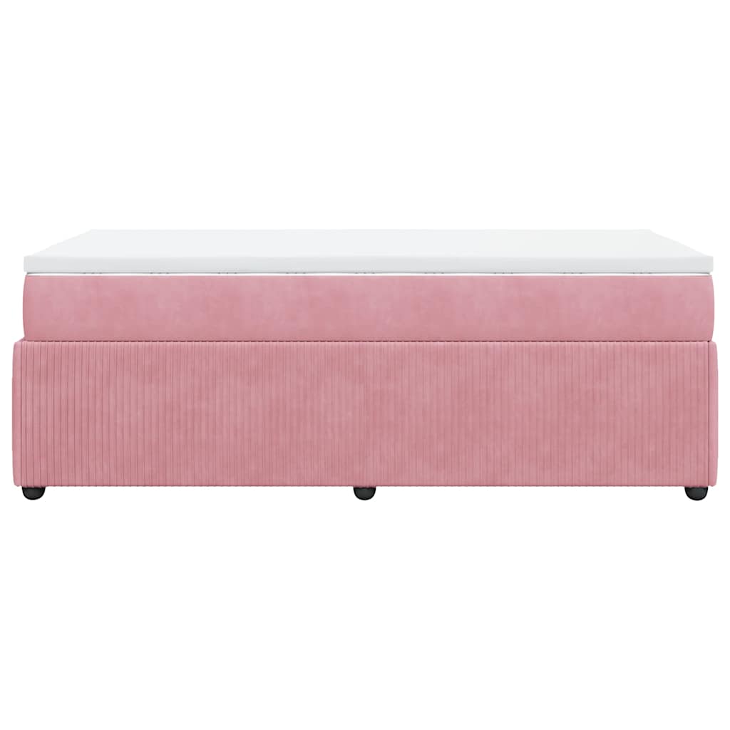 Sommier à lattes de lit avec matelas Rose 90x200 cm Velours - XIOS