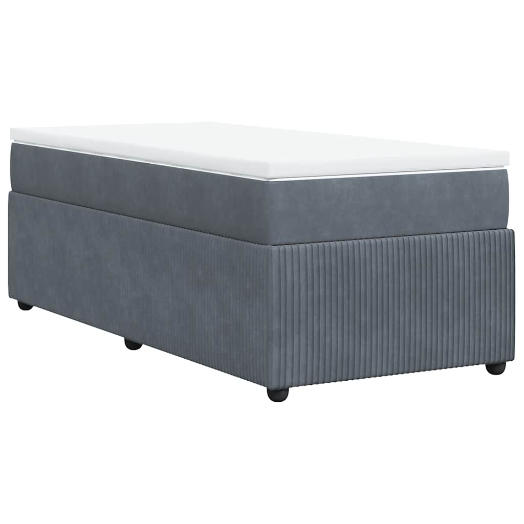 Sommier à lattes de lit avec matelas Gris foncé 100x200 cm - XIOS