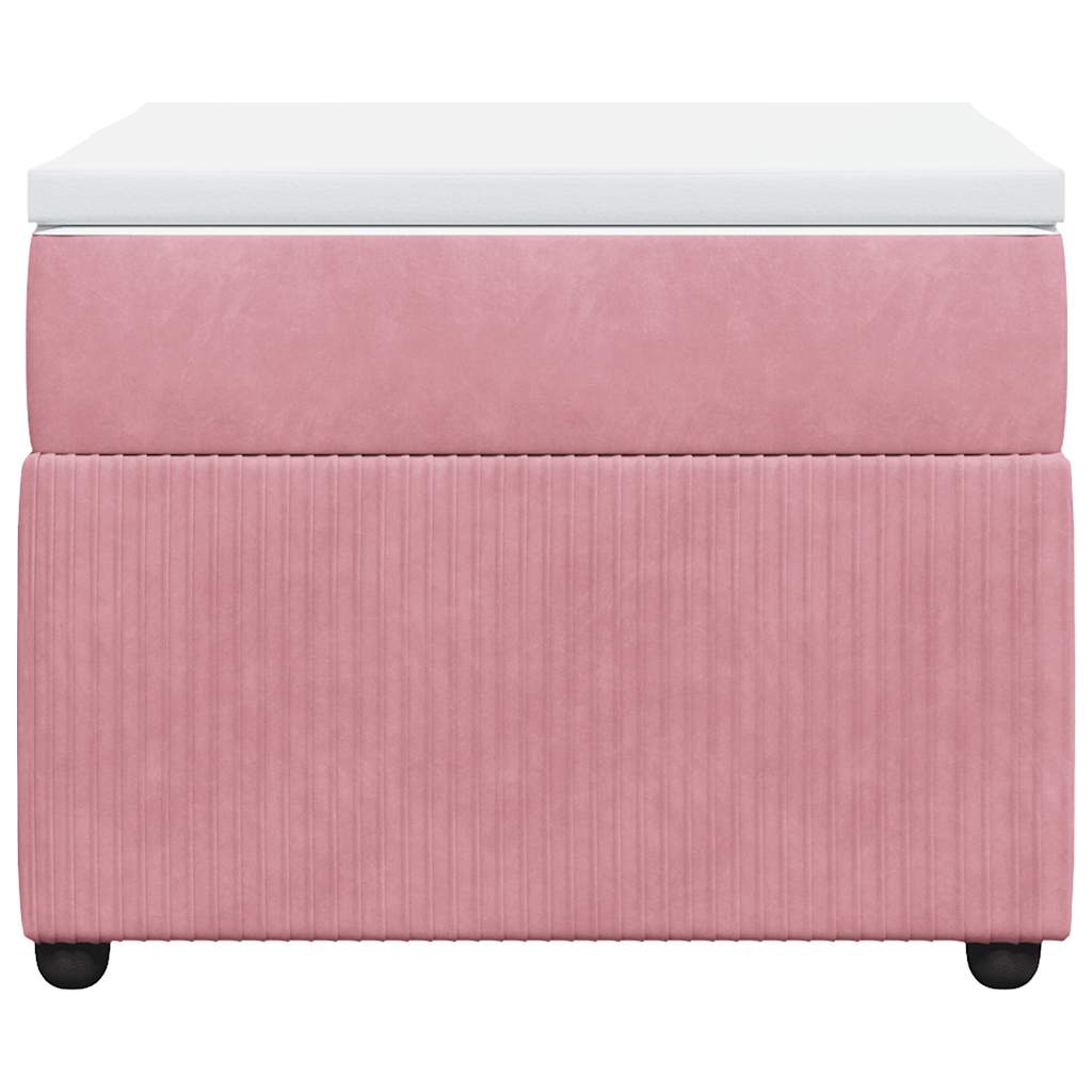 Sommier à lattes de lit avec matelas Rose 100x200 cm Velours - XIOS