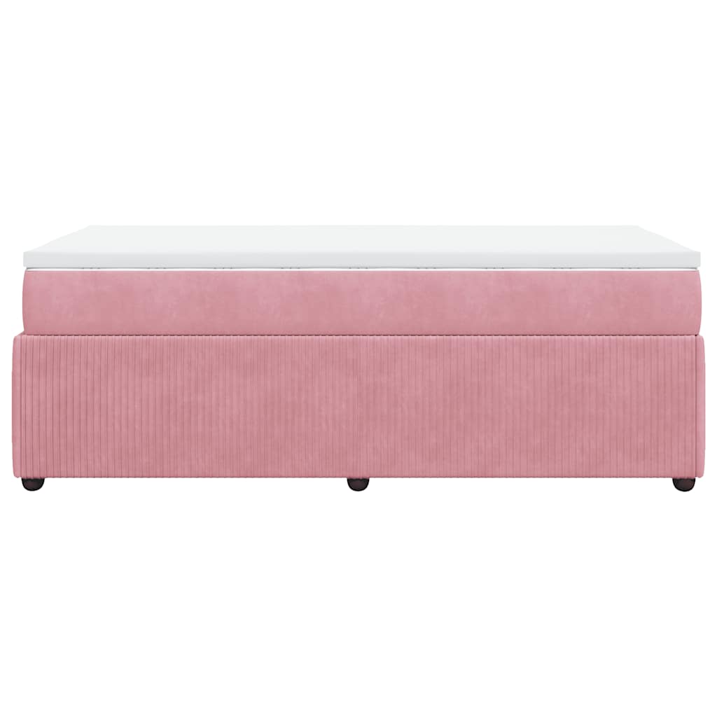 Sommier à lattes de lit avec matelas Rose 100x200 cm Velours - XIOS