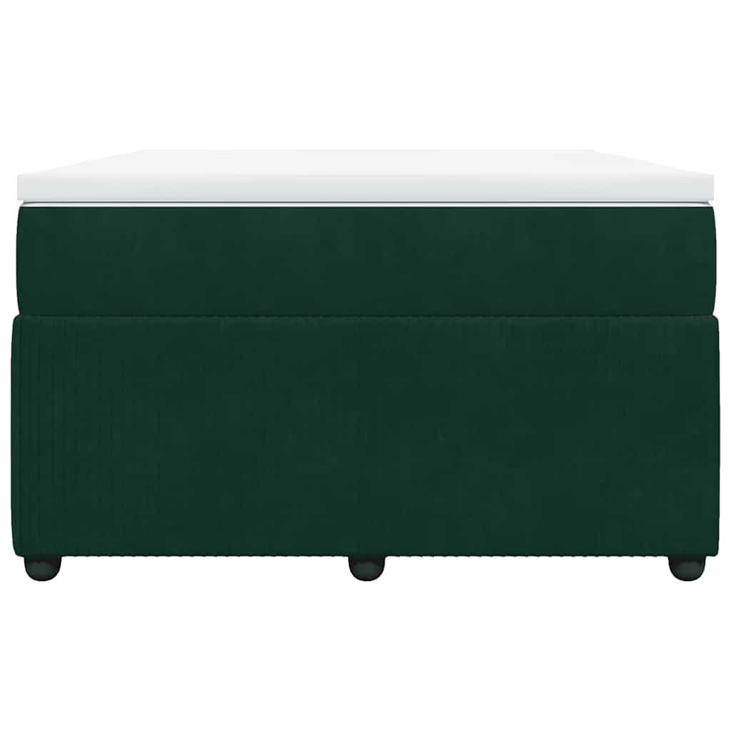 Sommier à lattes de lit avec matelas vert foncé 120x190 cm - XIOS