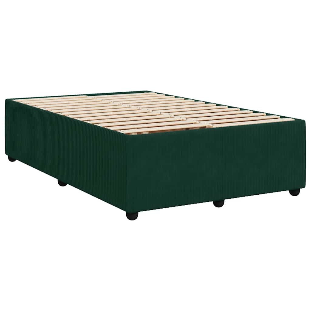 Sommier à lattes de lit avec matelas vert foncé 120x190 cm - XIOS
