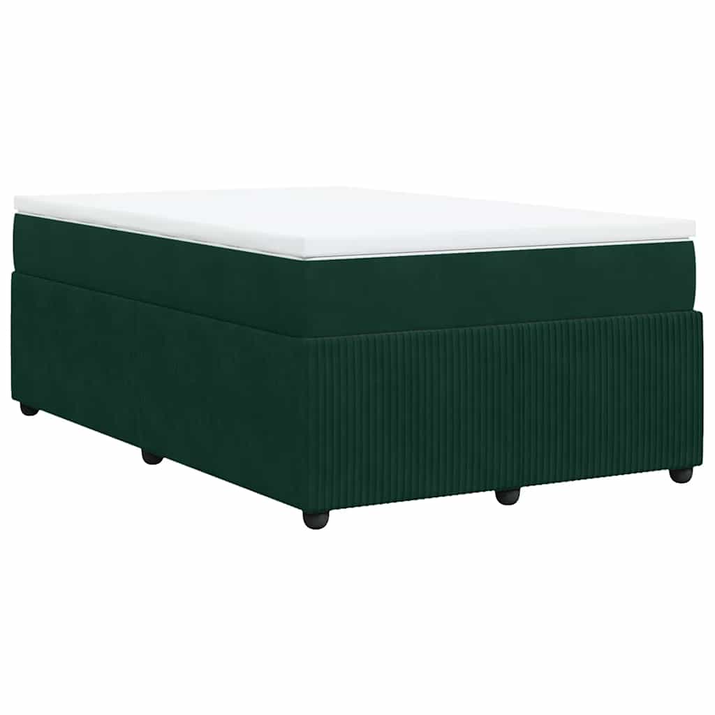 Sommier à lattes de lit avec matelas vert foncé 120x190 cm - XIOS