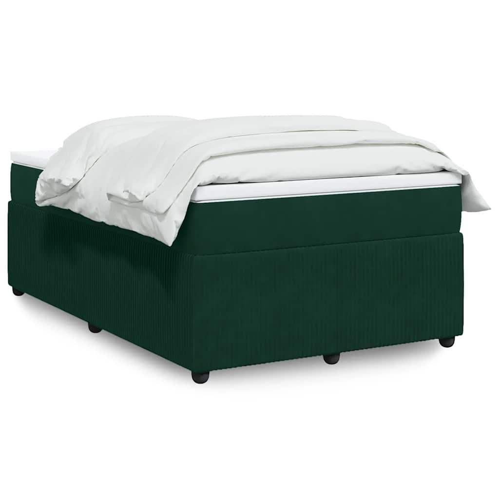 Sommier à lattes de lit avec matelas vert foncé 120x190 cm - XIOS