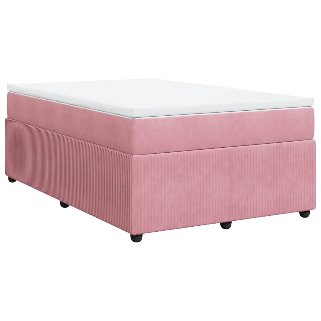 Sommier à lattes de lit avec matelas Rose 120x200 cm Velours - XIOS