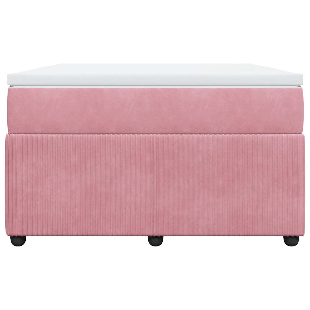 Sommier à lattes de lit avec matelas Rose 120x200 cm Velours - XIOS