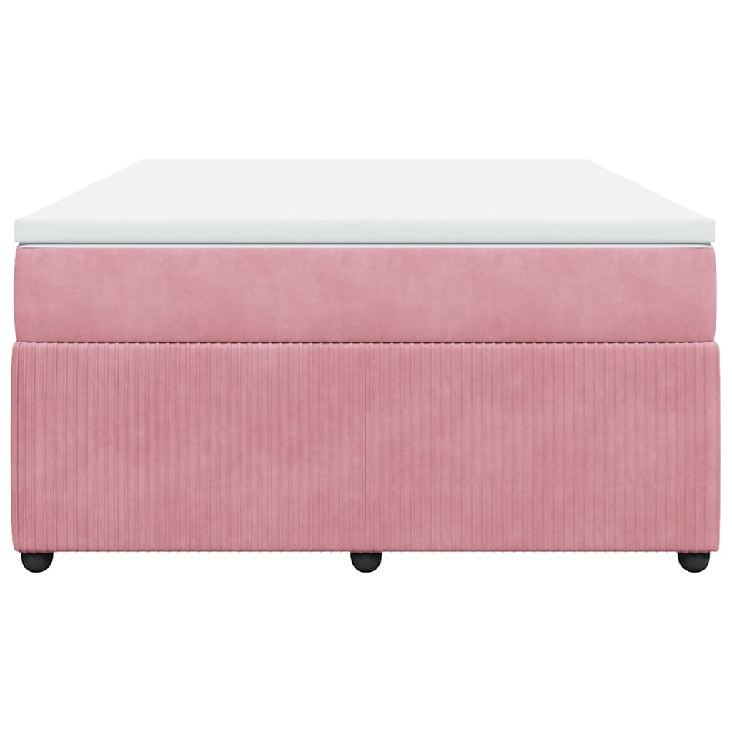 Sommier à lattes de lit avec matelas Rose 140x190 cm Velours - XIOS