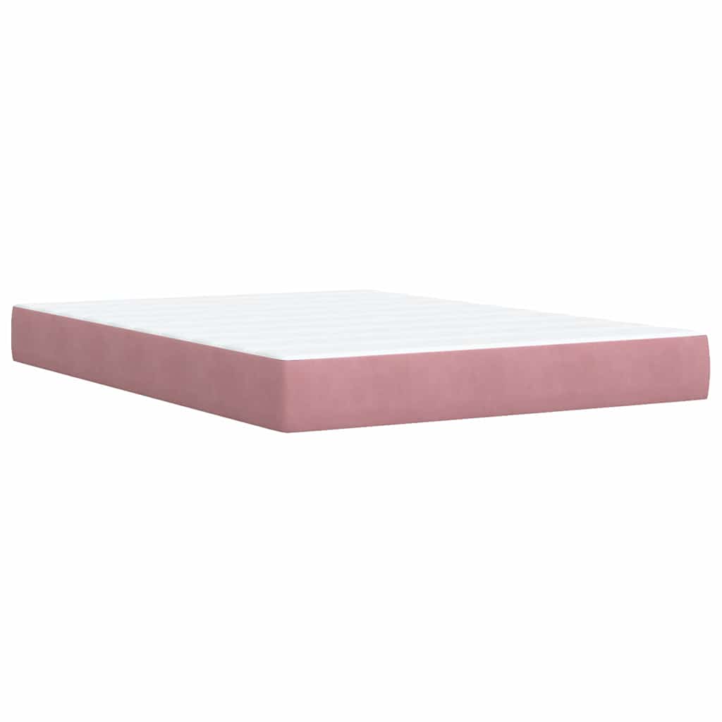 Sommier à lattes de lit avec matelas Rose 140x190 cm Velours - XIOS