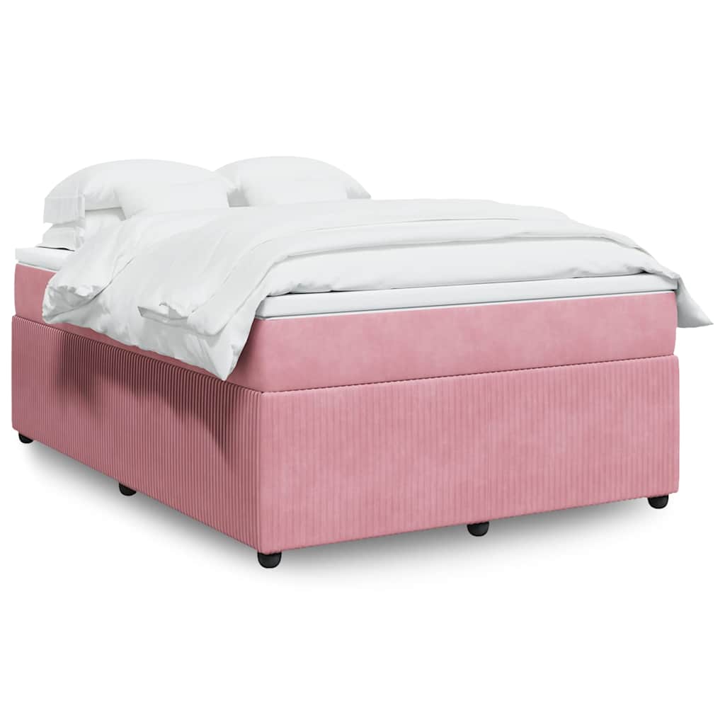 Sommier à lattes de lit avec matelas Rose 160x200 cm Velours - XIOS