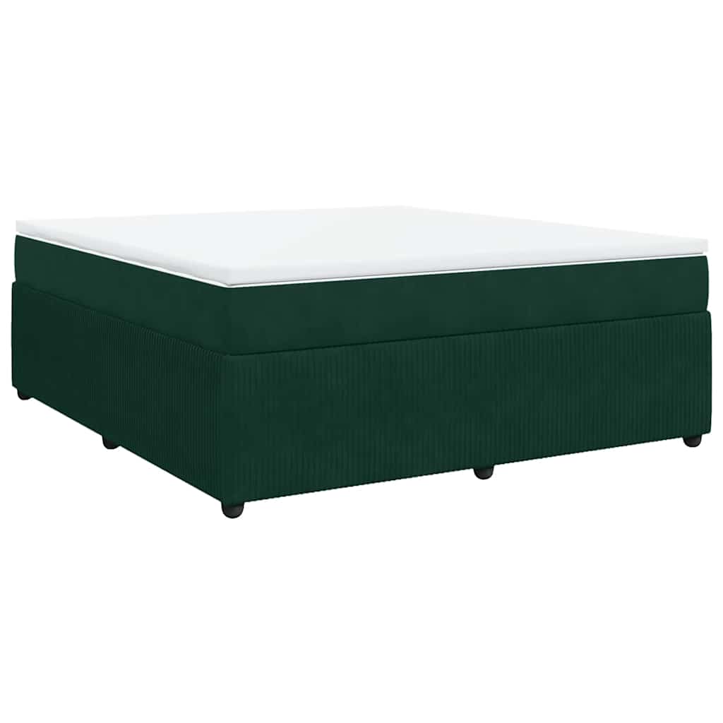 Sommier à lattes de lit et matelas Vert foncé 180x200cm Velours - XIOS