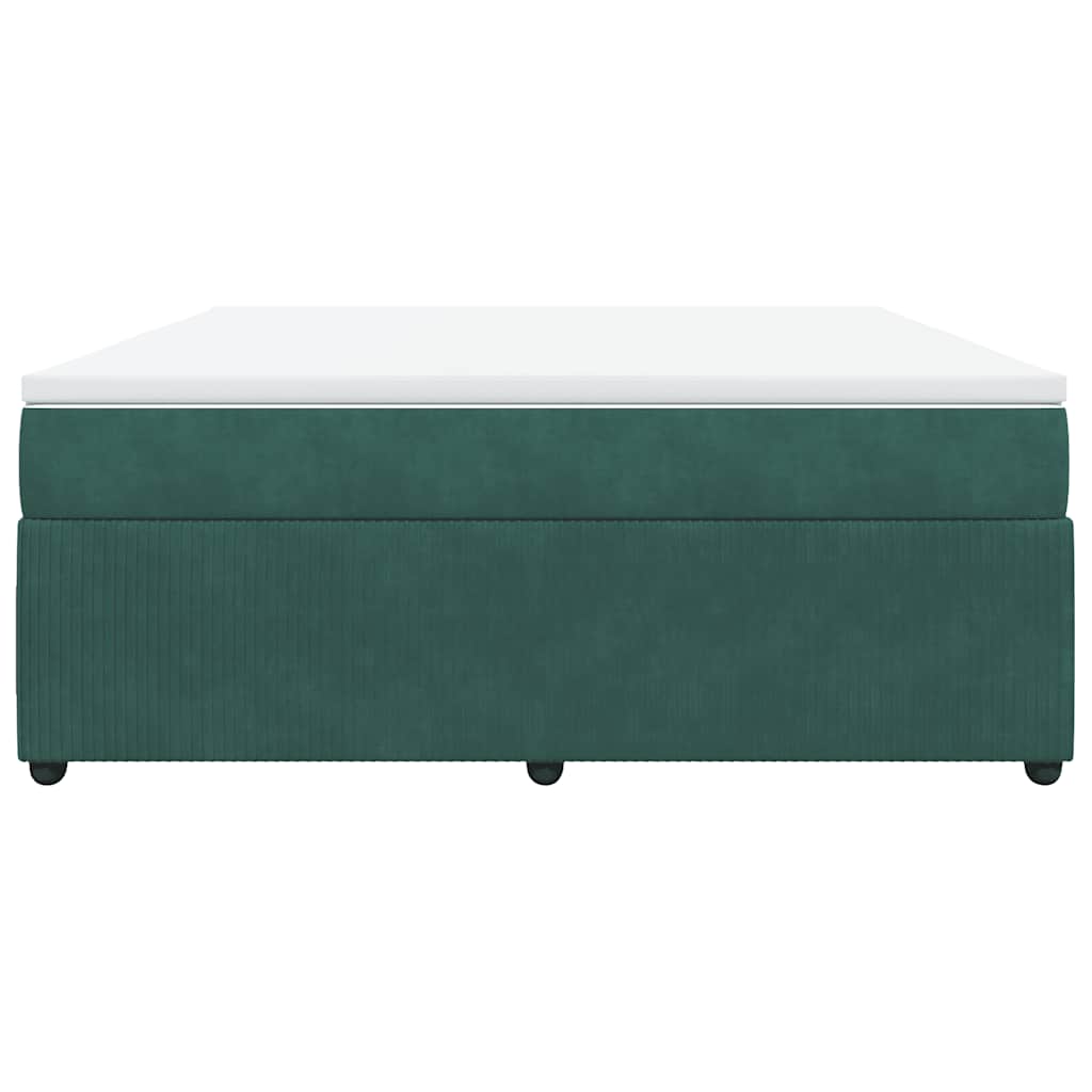 Sommier à lattes de lit et matelas Vert foncé 180x200cm Velours - XIOS