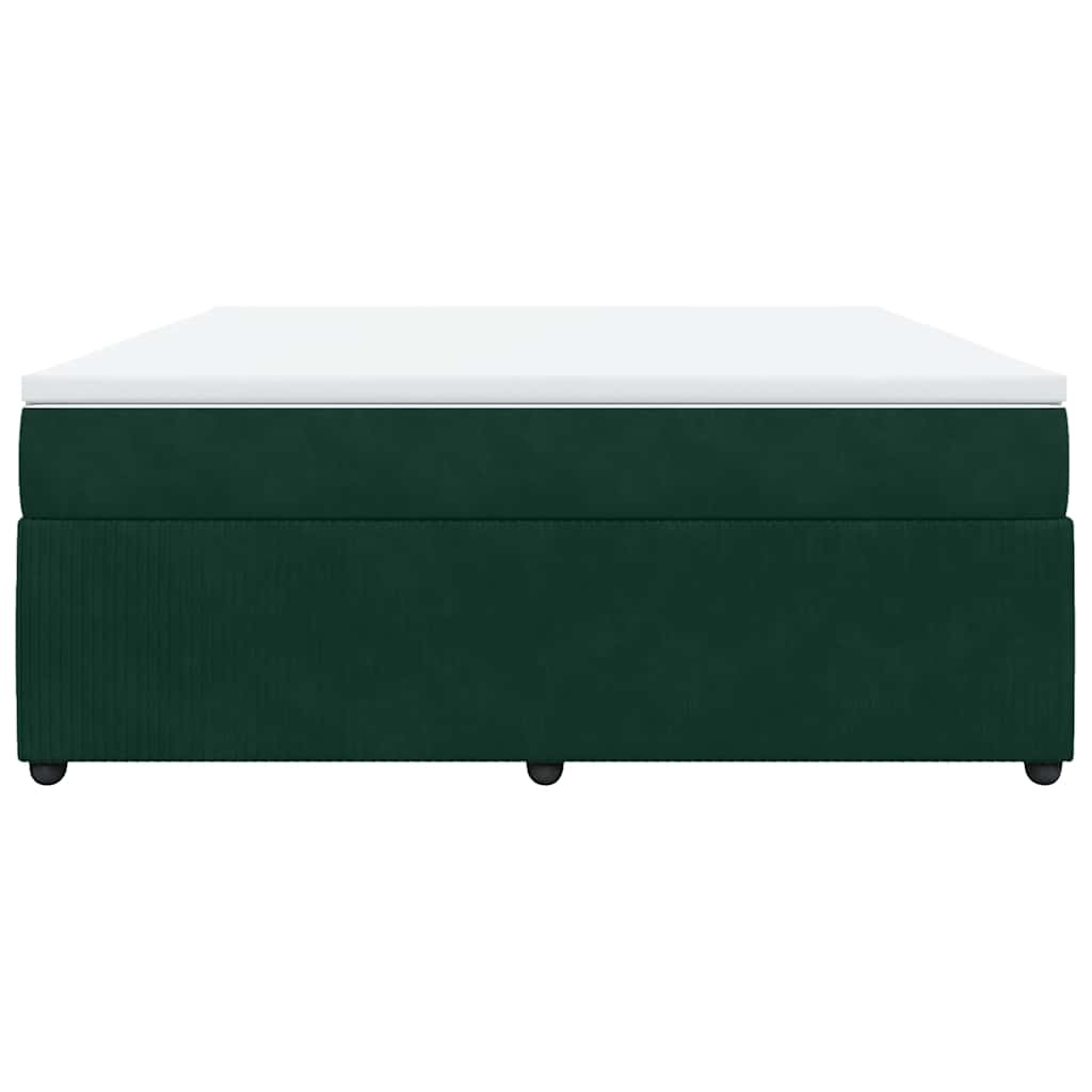 Sommier à lattes de lit et matelas Vert foncé 180x200cm Velours - XIOS