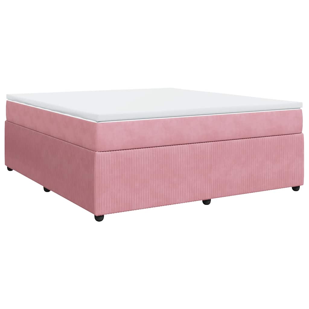 Sommier à lattes de lit avec matelas Rose 180x200 cm Velours - XIOS