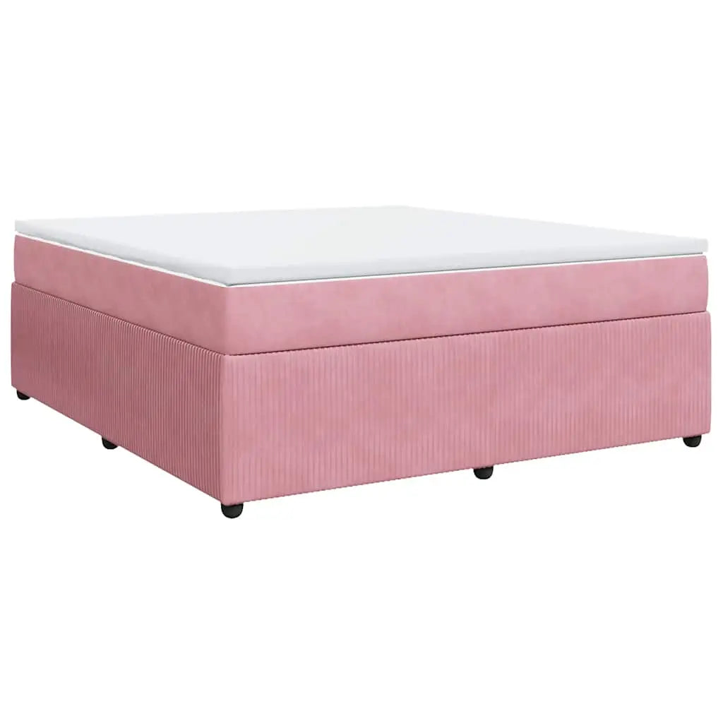 Sommier à lattes de lit avec matelas Rose 180x200 cm Velours - XIOS