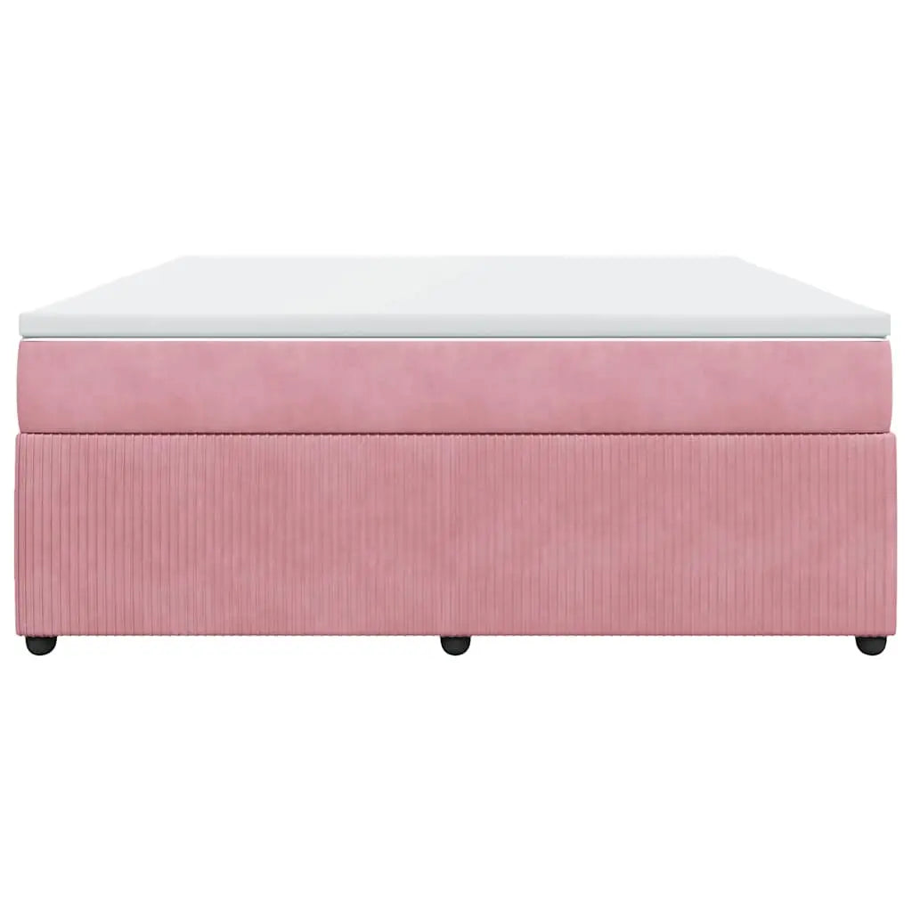 Sommier à lattes de lit avec matelas Rose 180x200 cm Velours - XIOS