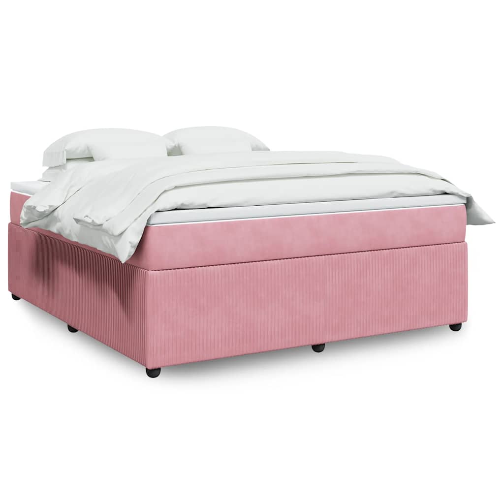 Sommier à lattes de lit avec matelas Rose 180x200 cm Velours - XIOS