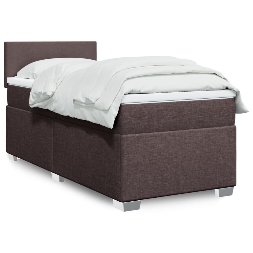 Sommier à lattes de lit avec matelas Marron foncé 80x200 cm - XIOS
