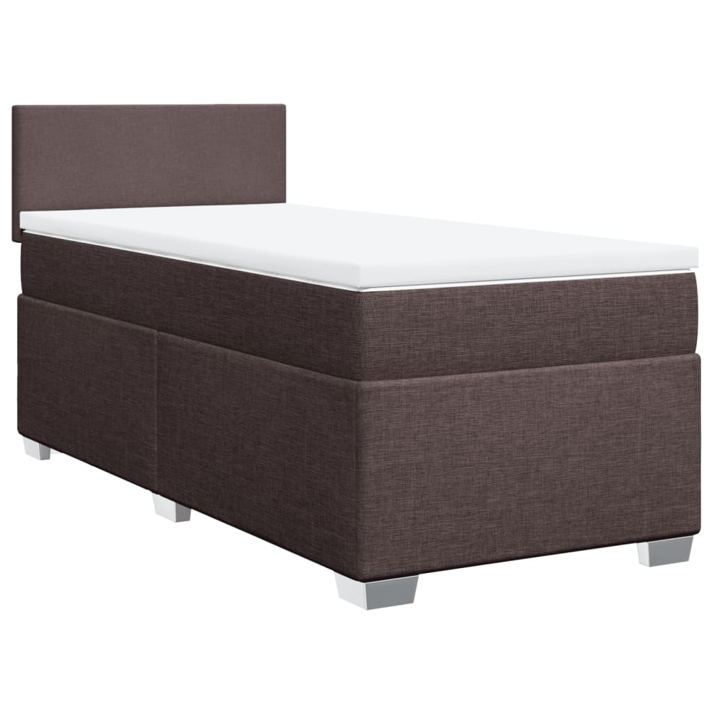 Sommier à lattes de lit avec matelas Marron foncé 90x190 cm - XIOS