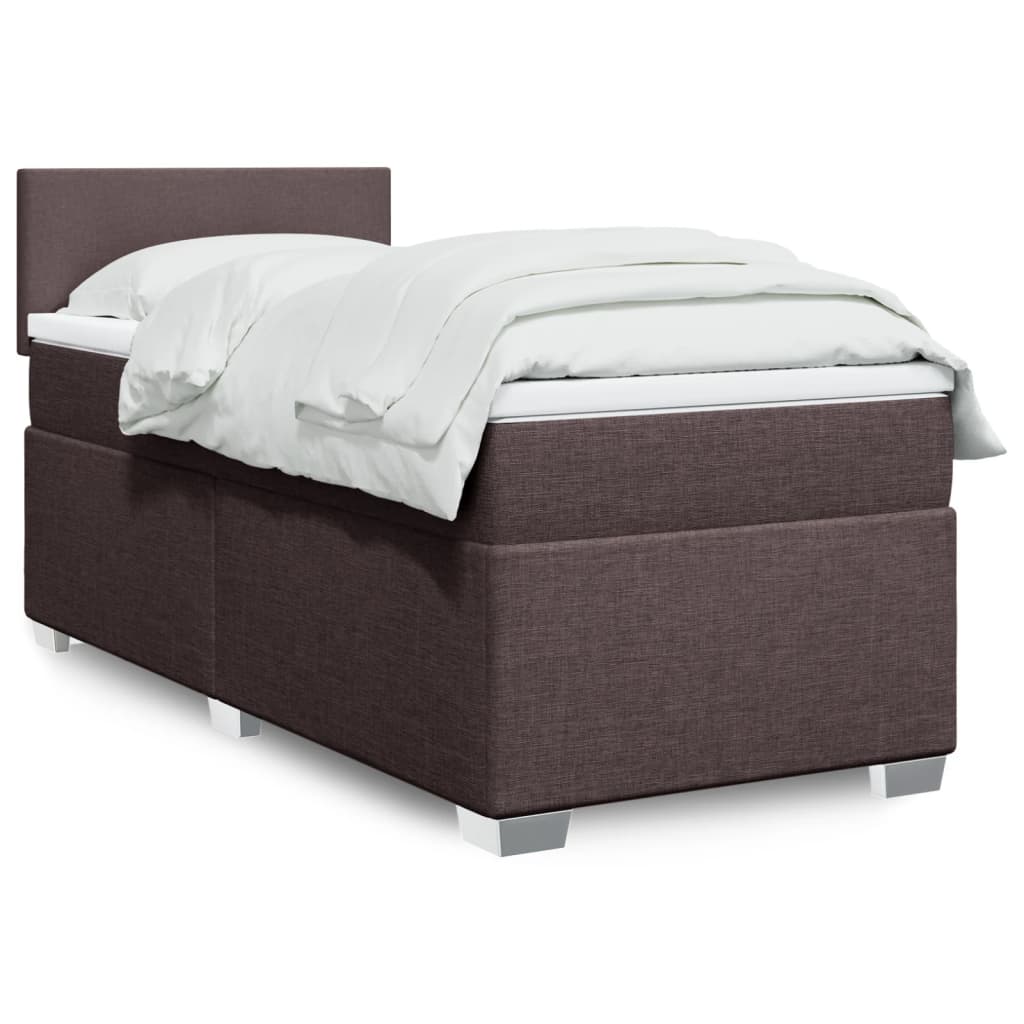 Sommier à lattes de lit avec matelas Marron foncé 90x190 cm - XIOS