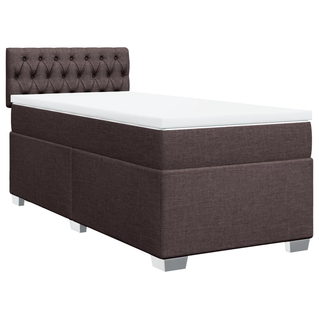 Sommier à lattes de lit avec matelas Marron foncé 90x190 cm - XIOS