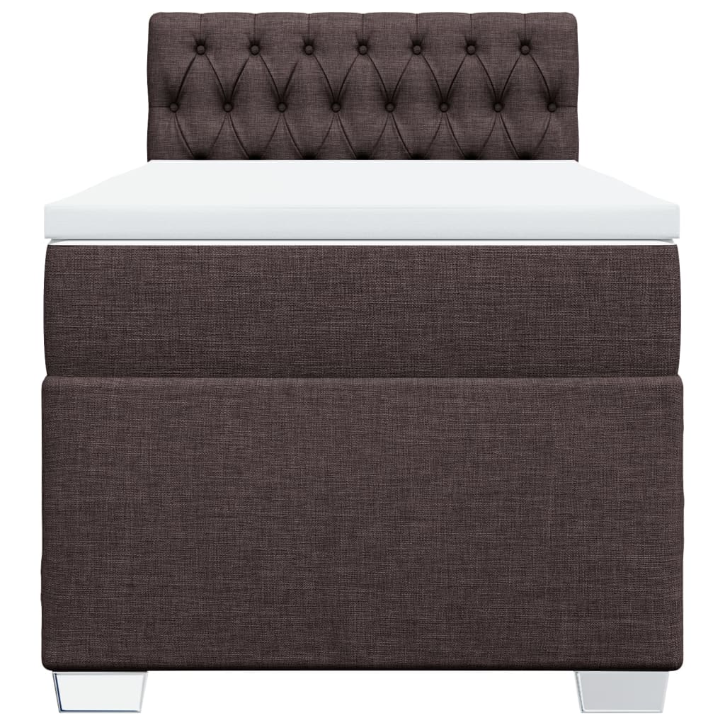 Sommier à lattes de lit avec matelas Marron foncé 90x190 cm - XIOS