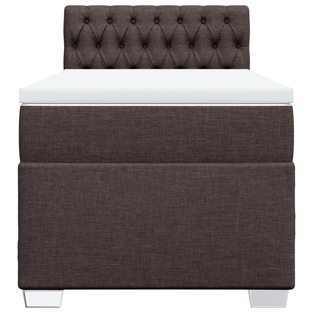 Sommier à lattes de lit avec matelas Marron foncé 90x200 cm - XIOS
