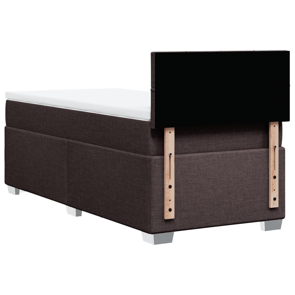 Sommier à lattes de lit avec matelas Marron foncé 100x200 cm - XIOS