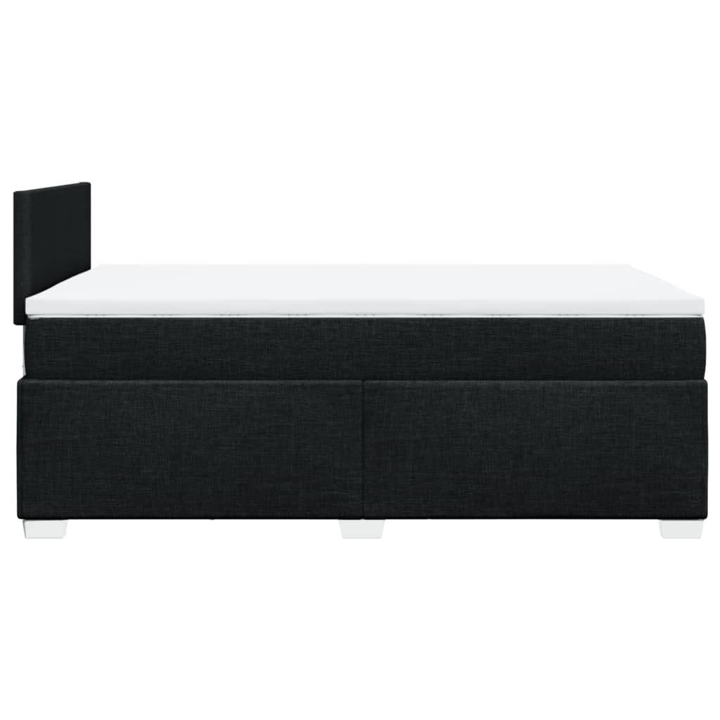 Sommier à lattes de lit avec matelas Noir 120x200 cm Tissu - XIOS