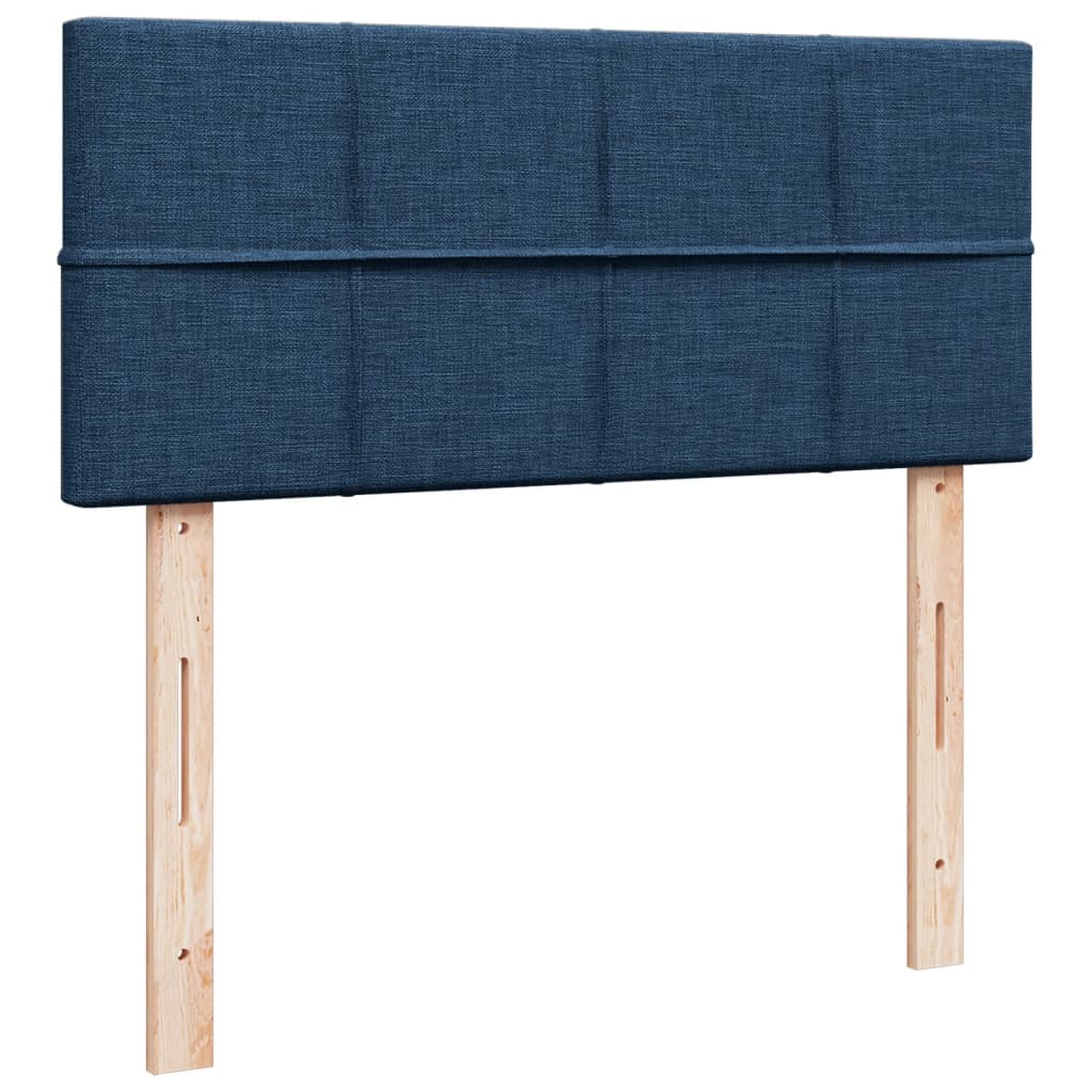 Sommier à lattes de lit avec matelas Bleu 120x200 cm Tissu - XIOS