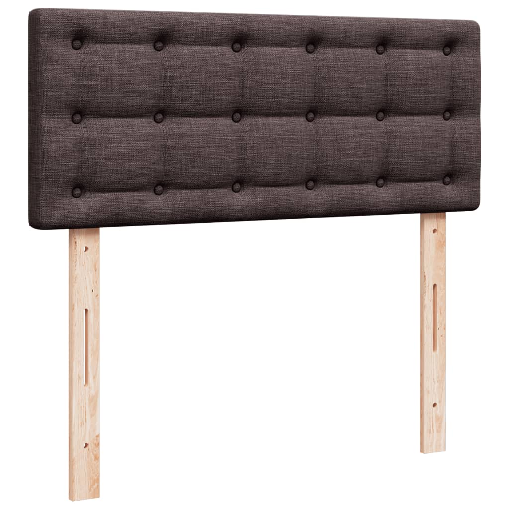 Sommier à lattes de lit avec matelas Marron foncé 120x200 cm - XIOS