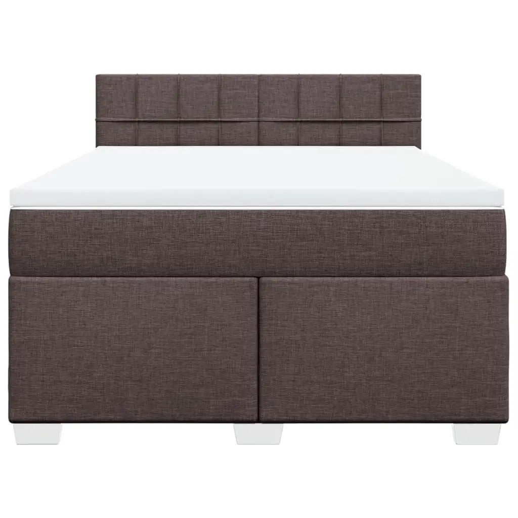 Sommier à lattes de lit avec matelas Marron foncé 140x190 cm - XIOS