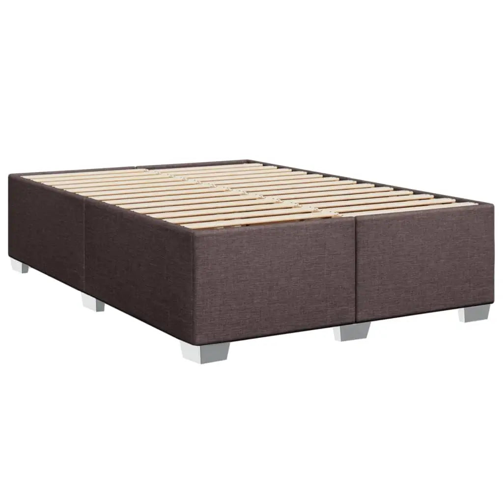 Sommier à lattes de lit avec matelas Marron foncé 140x190 cm - XIOS