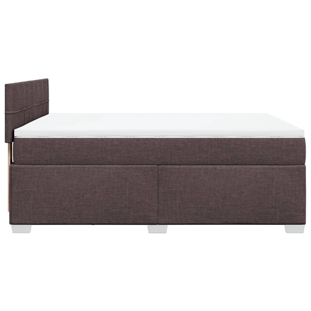 Sommier à lattes de lit avec matelas Marron foncé 140x190 cm - XIOS