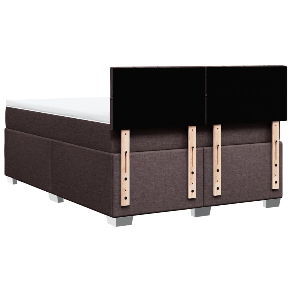 Sommier à lattes de lit avec matelas Marron foncé 140x190 cm - XIOS