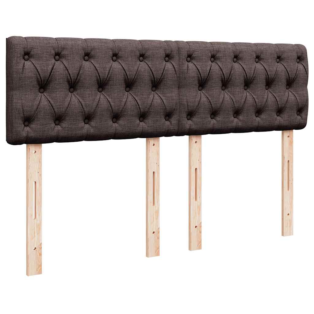 Sommier à lattes de lit avec matelas Marron foncé 140x190 cm - XIOS