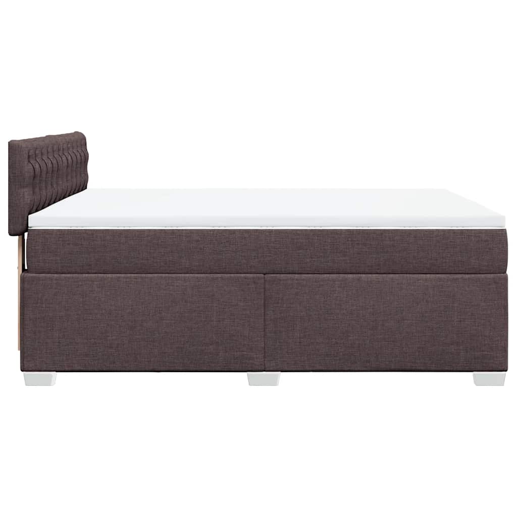 Sommier à lattes de lit avec matelas Marron foncé 140x190 cm - XIOS