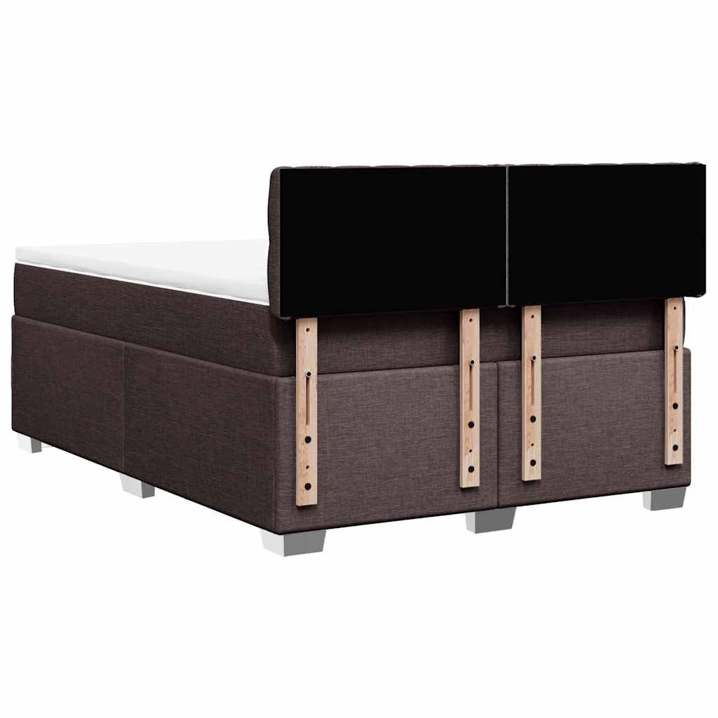 Sommier à lattes de lit avec matelas Marron foncé 140x190 cm - XIOS
