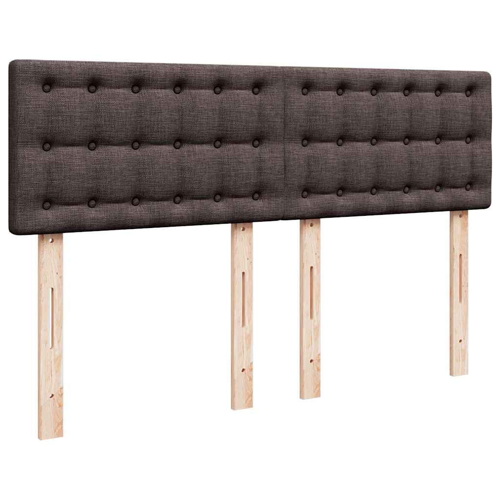 Sommier à lattes de lit avec matelas Marron foncé 140x190 cm - XIOS