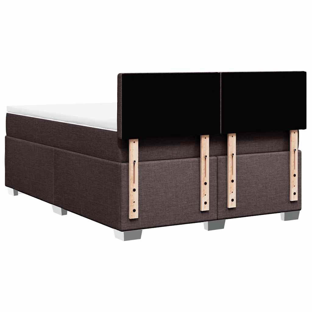 Sommier à lattes de lit avec matelas Marron foncé 140x190 cm - XIOS