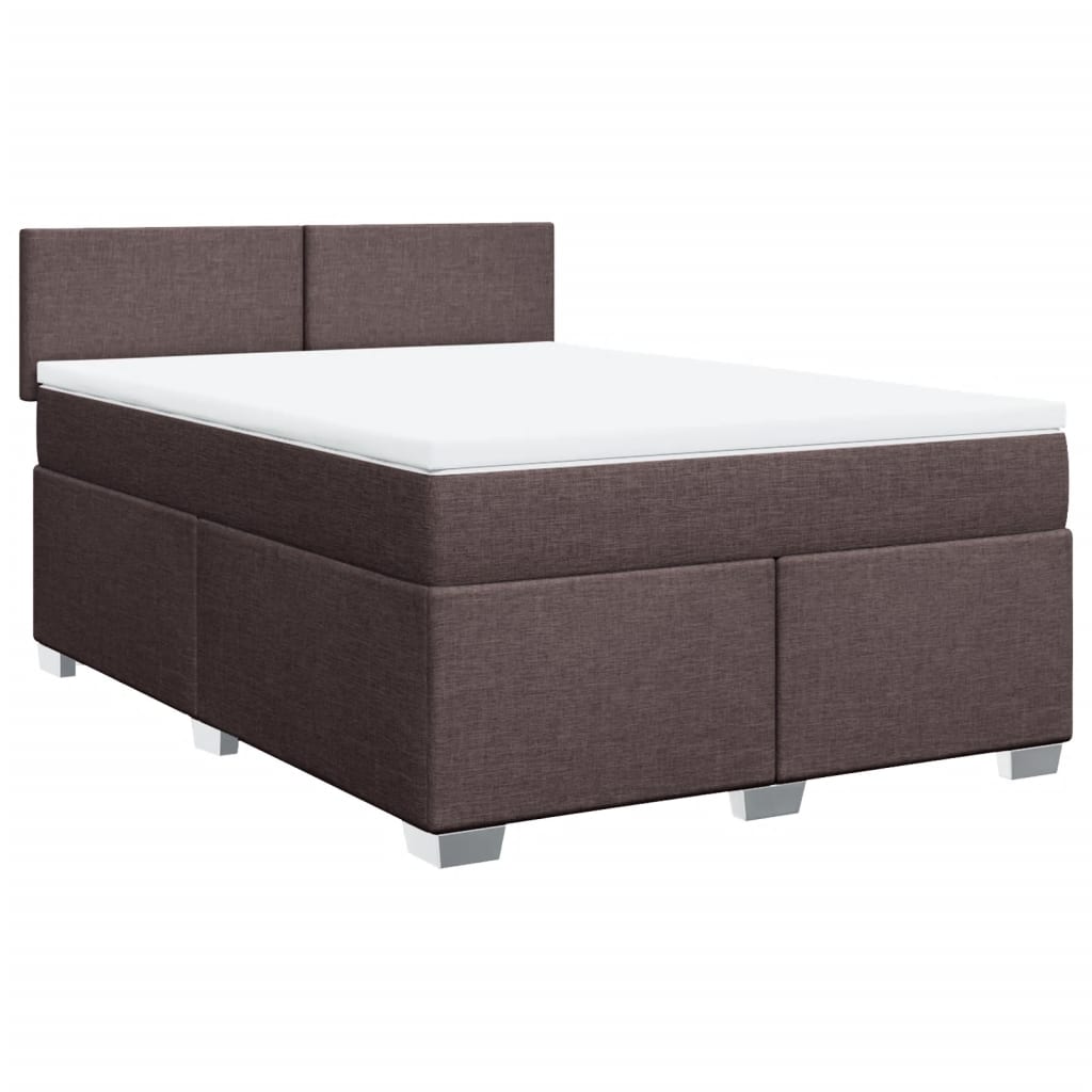 Sommier à lattes de lit avec matelas Marron foncé 140x200 cm - XIOS
