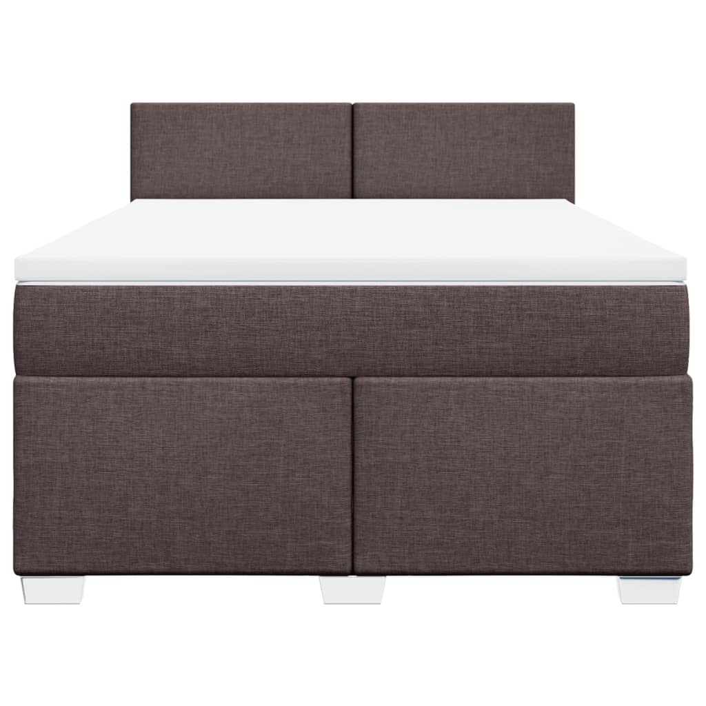 Sommier à lattes de lit avec matelas Marron foncé 140x200 cm - XIOS