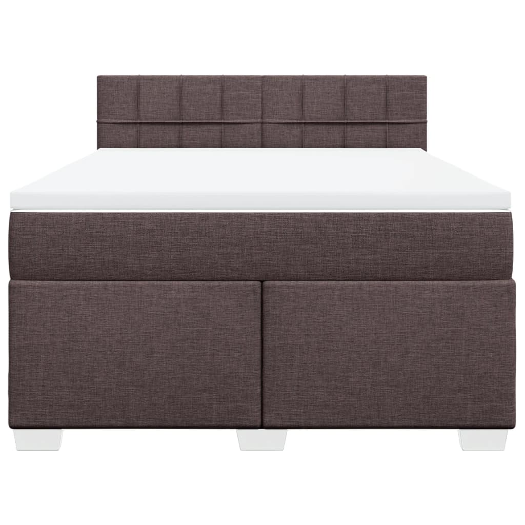 Sommier à lattes de lit avec matelas Marron foncé 140x200 cm - XIOS