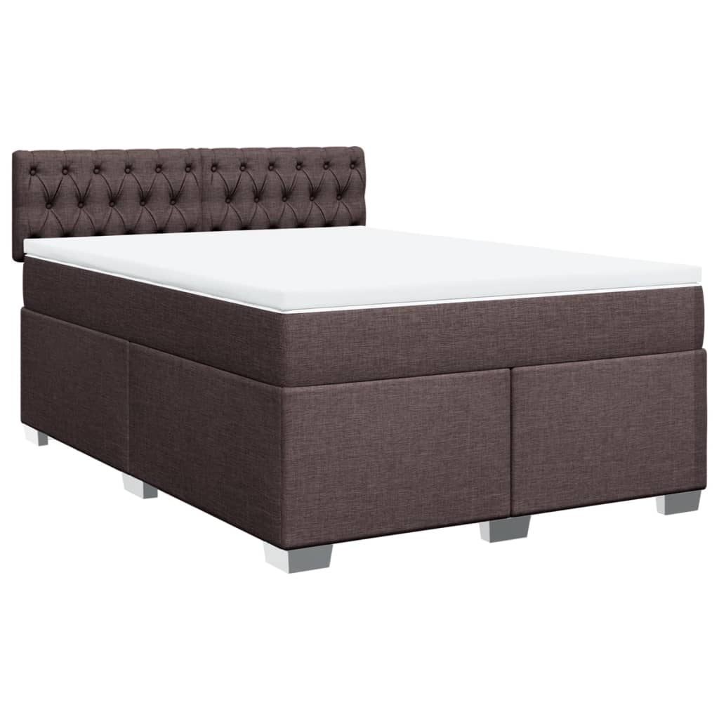 Sommier à lattes de lit avec matelas Marron foncé 140x200 cm - XIOS