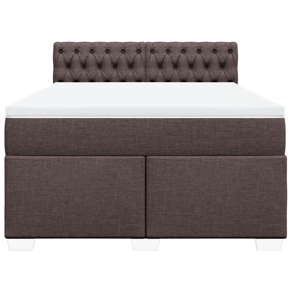 Sommier à lattes de lit avec matelas Marron foncé 140x200 cm - XIOS