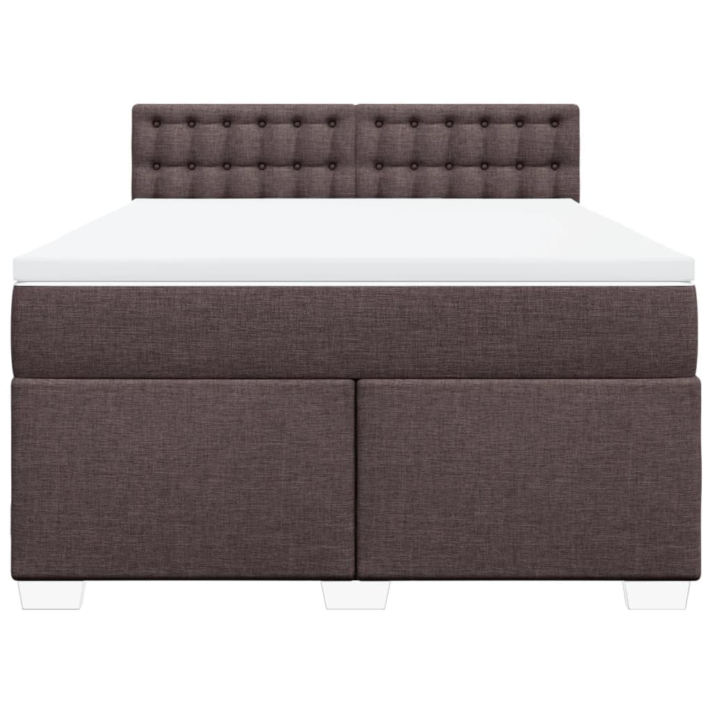 Sommier à lattes de lit avec matelas Marron foncé 140x200 cm - XIOS