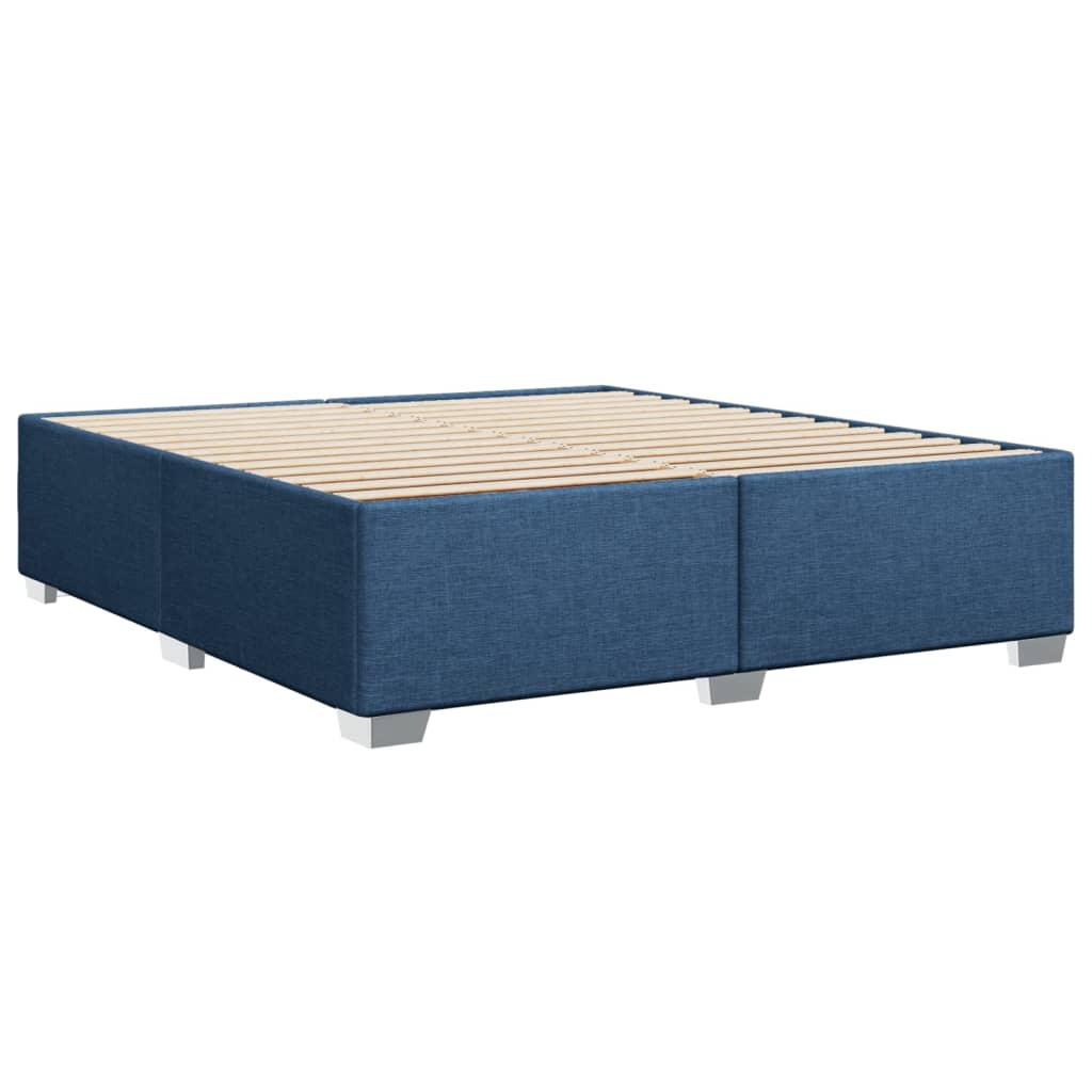 Sommier à lattes de lit avec matelas Bleu 180x200 cm Tissu - XIOS