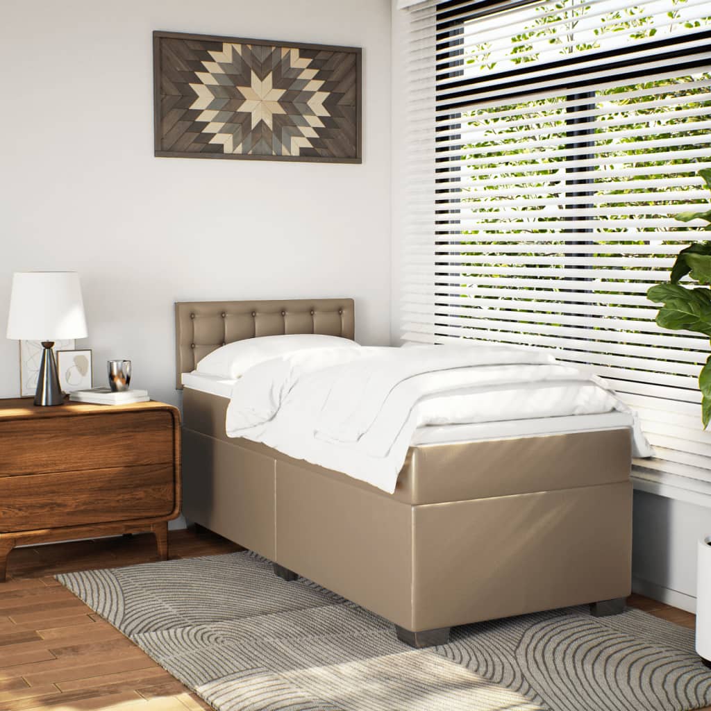 Sommier à lattes de lit avec matelas Cappuccino 90x200 cm - XIOS